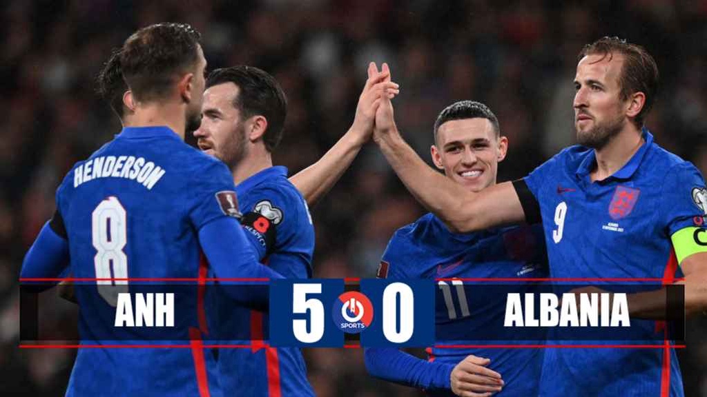 Video Highlight Anh vs Albania, vòng loại World Cup 2022 hôm nay