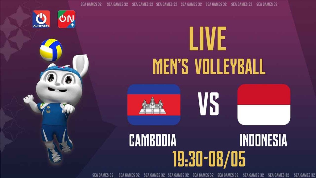 Link trực tiếp bóng chuyền nam Campuchia vs Indonesia, chung kết SEA Games 32