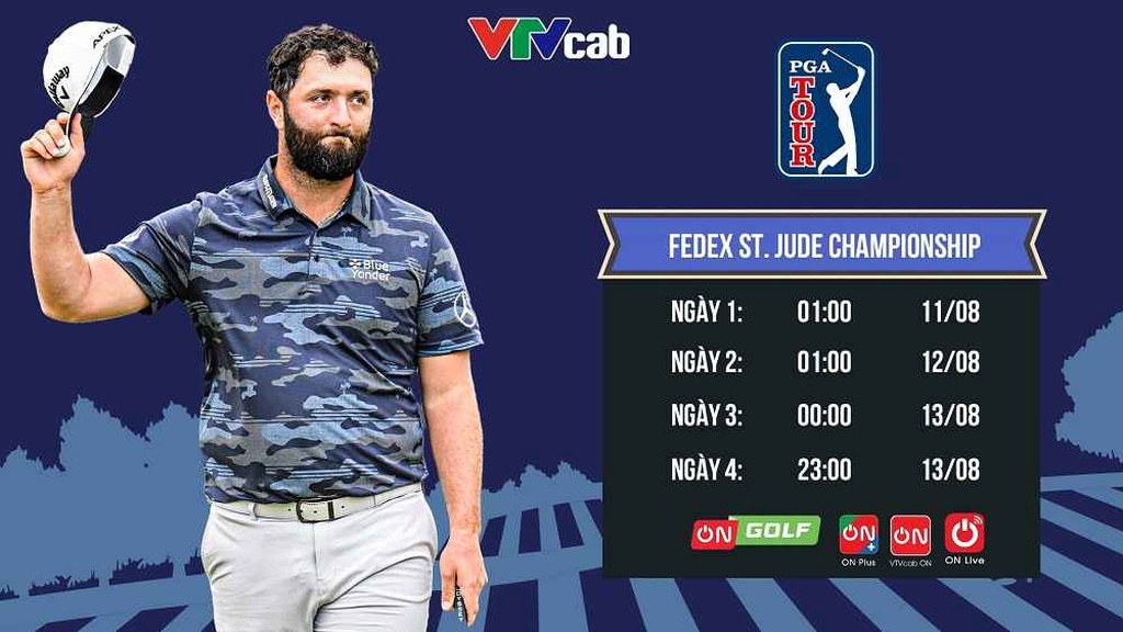 Chuỗi sự kiện golf đẳng cấp FedEx Cup Playoff 2023 trực tiếp trên VTVcab
