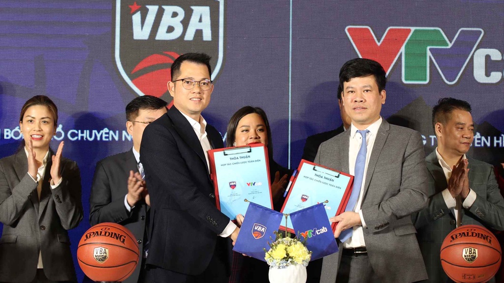 VBA ký kết hợp tác chiến lược toàn diện với VTVcab: Nâng tầm bóng rổ Việt Nam