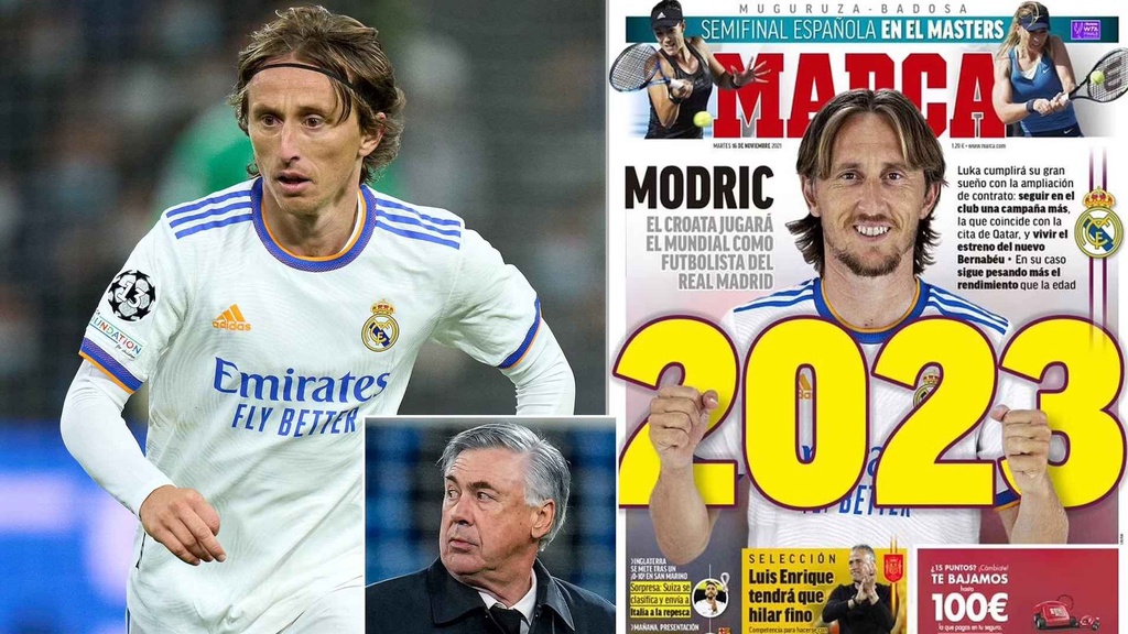 Modric chuẩn bị gia hạn 1 năm với Real Madrid