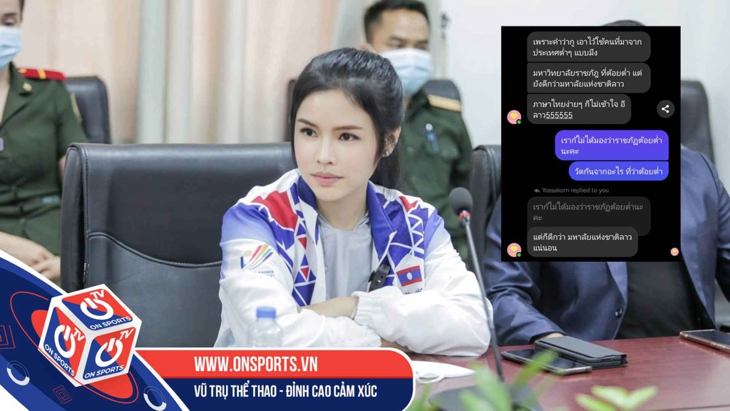 "Nữ tướng" xinh đẹp của bóng đá Lào bị CĐV Thái Lan quấy rối trên MXH