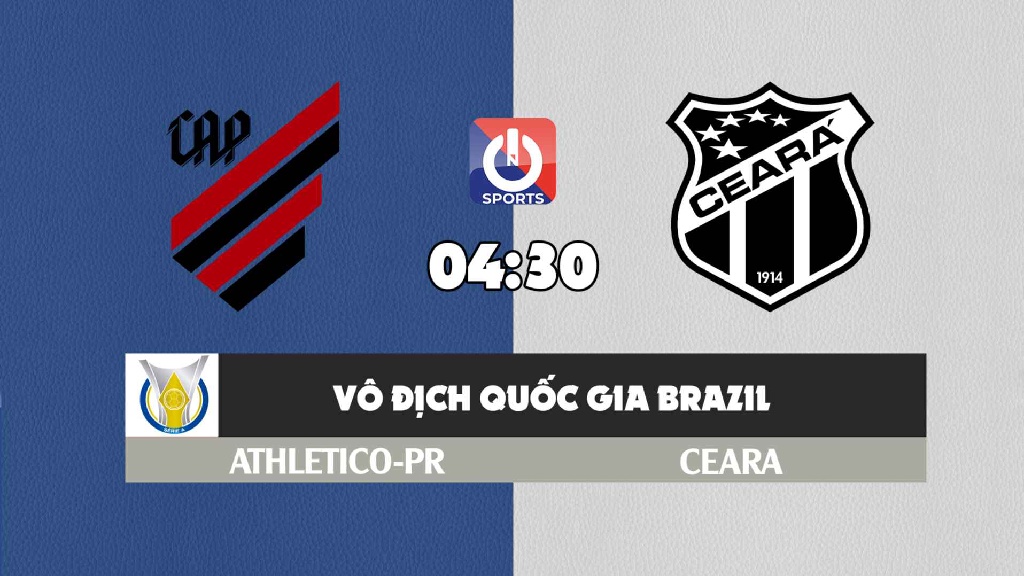 Nhận định, soi kèo trận Athletico Paranaense vs Ceara, 04h30 ngày 11/11.