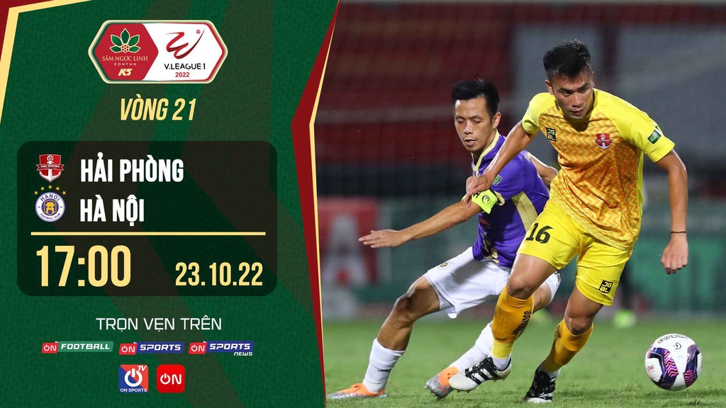 Link trực tiếp Hải Phòng vs Hà Nội: "Chung kết sớm" V.League 2022
