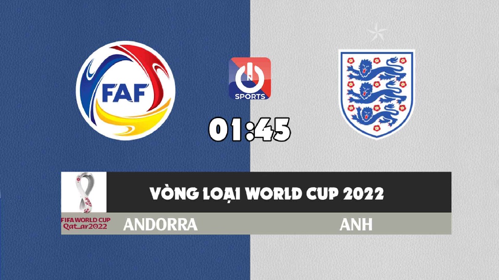 Nhận định, soi kèo trận Andorra vs Anh, 01h45 ngày 10/10
