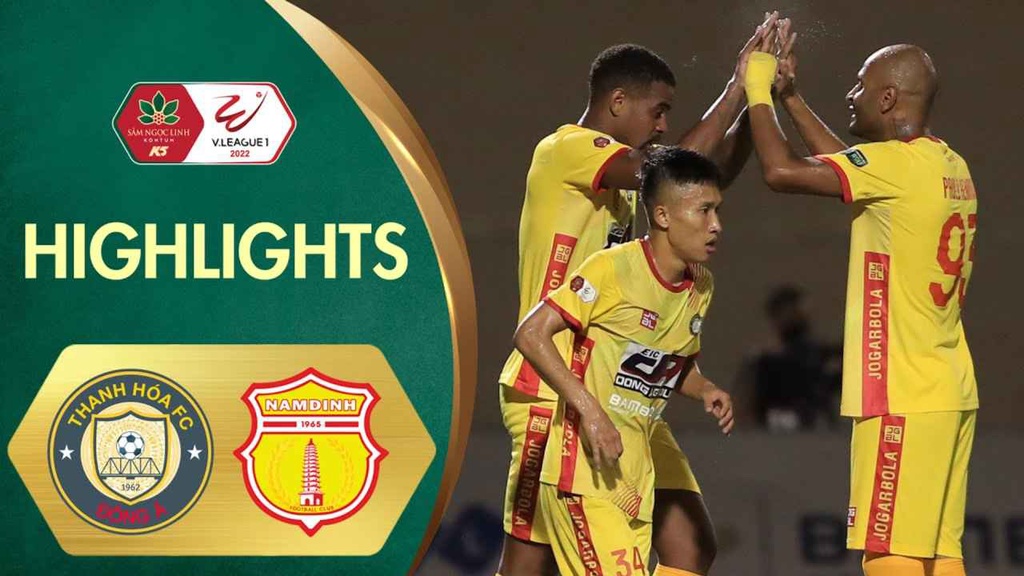 Highlights Đông Á Thanh Hóa - Nam Định | Thanh Hóa hòa "hú vía" trong trận cầu mất điện 20 phút