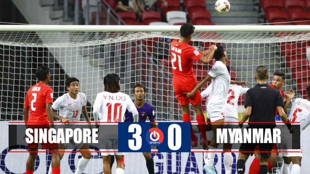 Singapore đại thắng trước Myanmar