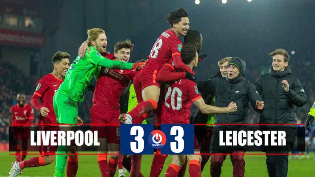 Video Highlight Liverpool vs Leicester, Cúp Liên đoàn Anh hôm nay