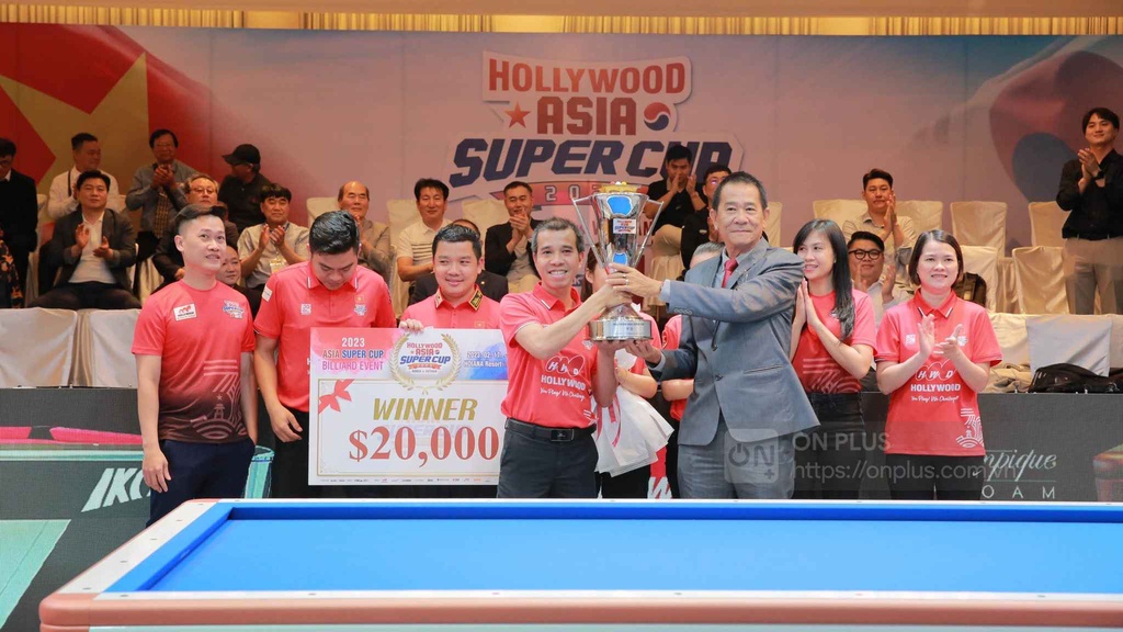 Ngược dòng đẳng cấp, ĐT Việt Nam vô địch giải billiards Hollywood Asia Super Cup 2023