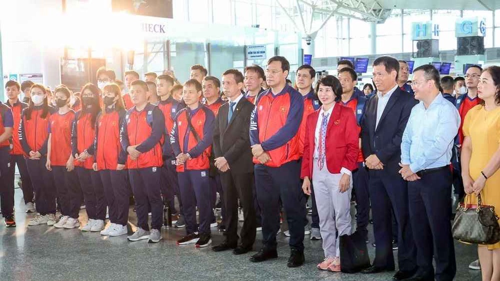 Đoàn Thể thao Việt Nam lên đường dự SEA Games 32: Quyết tâm thi đấu vì niềm tự hào Việt Nam