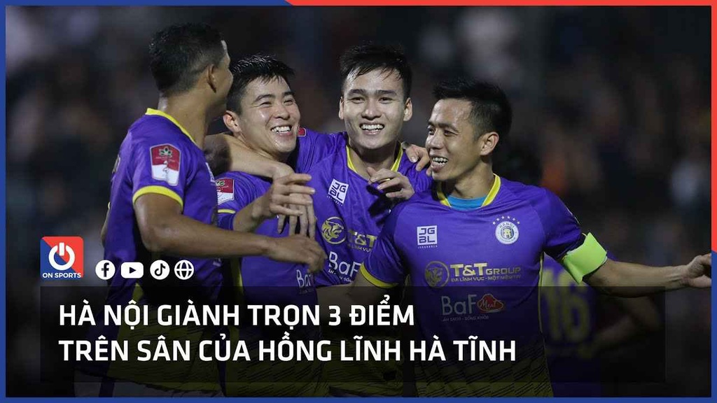 Hà Nội giành trọn 3 điểm trên sân của Hồng Lĩnh Hà Tĩnh