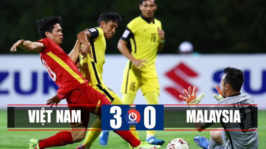 Đội tuyển Việt Nam thắng 3-0 Malaysia, tạo thế chân vạc ở bảng B AFF Cup