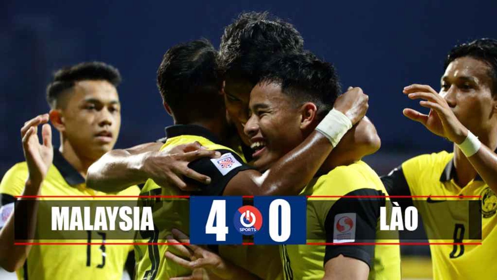 Thắng đậm Lào, Malaysia vững ngôi đầu bảng B