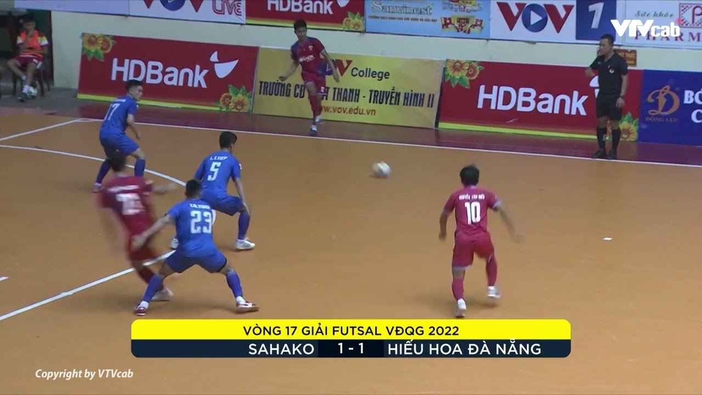 Sahako lên ngôi vô địch sớm 1 vòng đấu giải futsal VĐQG 2022
