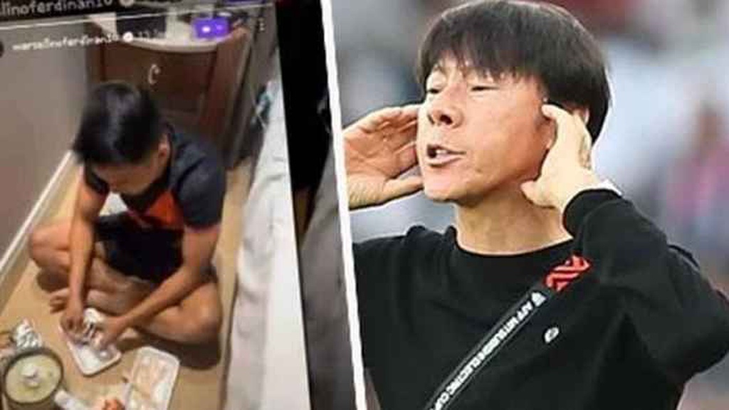 HLV Shin Tae Yong nổi trận lôi đình vì cầu thủ Indonesia ăn mì tôm