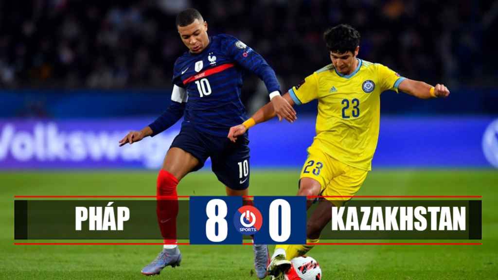 Video Highlight Pháp vs Kazakhstan, vòng loại World Cup 2022 hôm nay