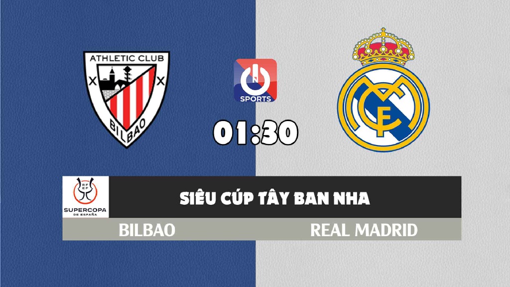Nhận định, soi kèo trận Bilbao vs Real Madrid, 01h30 ngày 17/01
