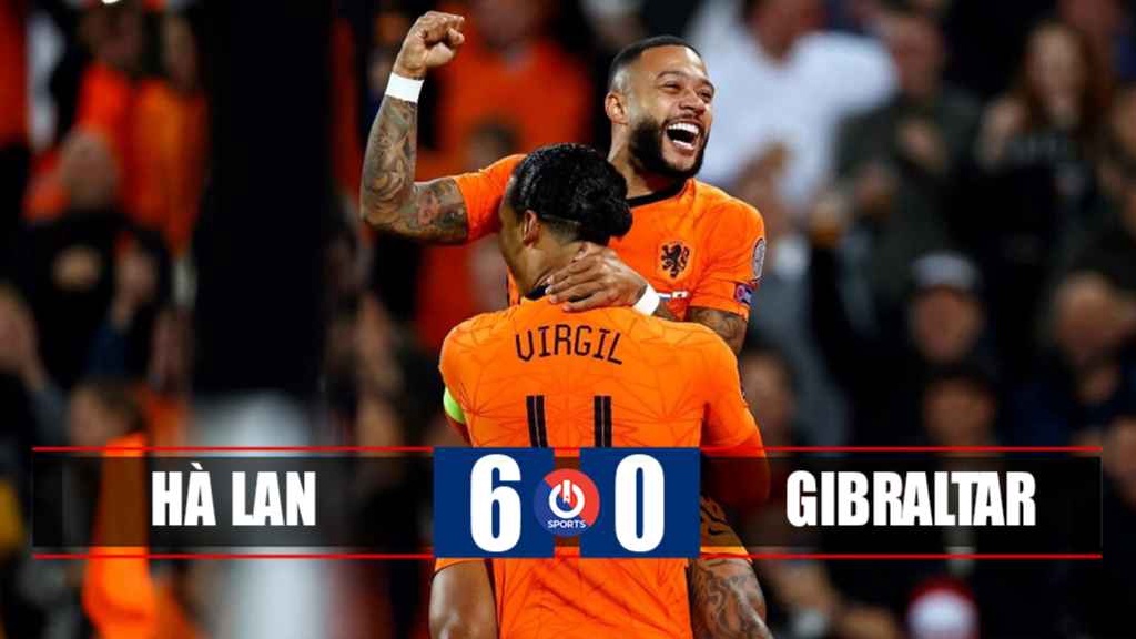 Video Highlight  Hà Lan vs Gibraltar, Vòng loại World Cup 2022 khu vực Châu Âu