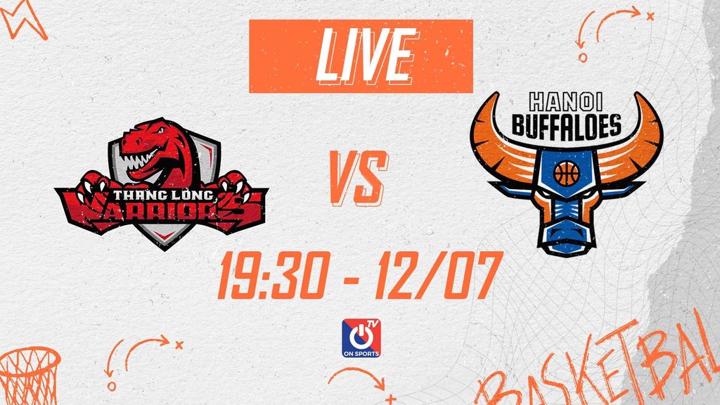 Link trực tiếp Thang Long Warriors vs Hanoi Buffaloes lúc 19h30 ngày 12/7, giải VBA 2022