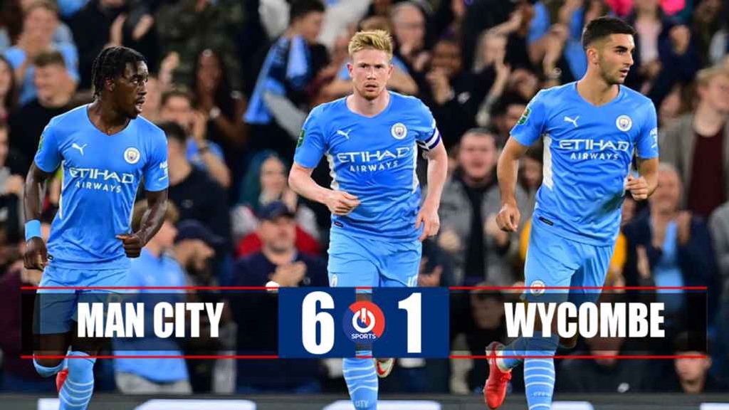 Man City phá dớp toàn thua trước Wycombe