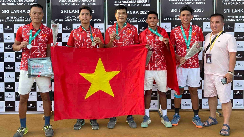 ĐT Việt Nam giành vé dự vòng play-off nhóm II thế giới Davis Cup 2024