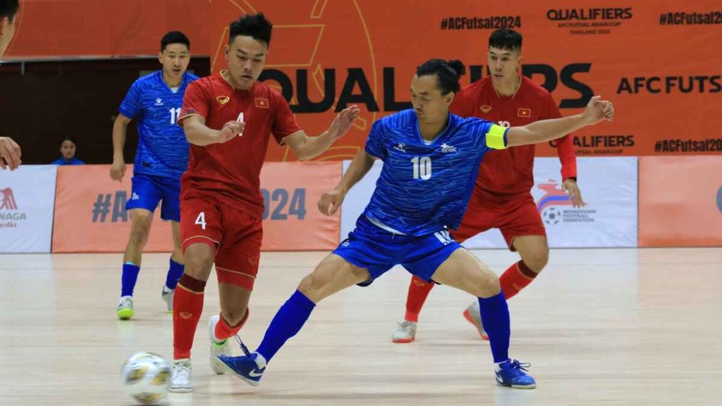 ĐT futsal Việt Nam vùi dập Mông Cổ tại vòng loại giải futsal châu Á 2024