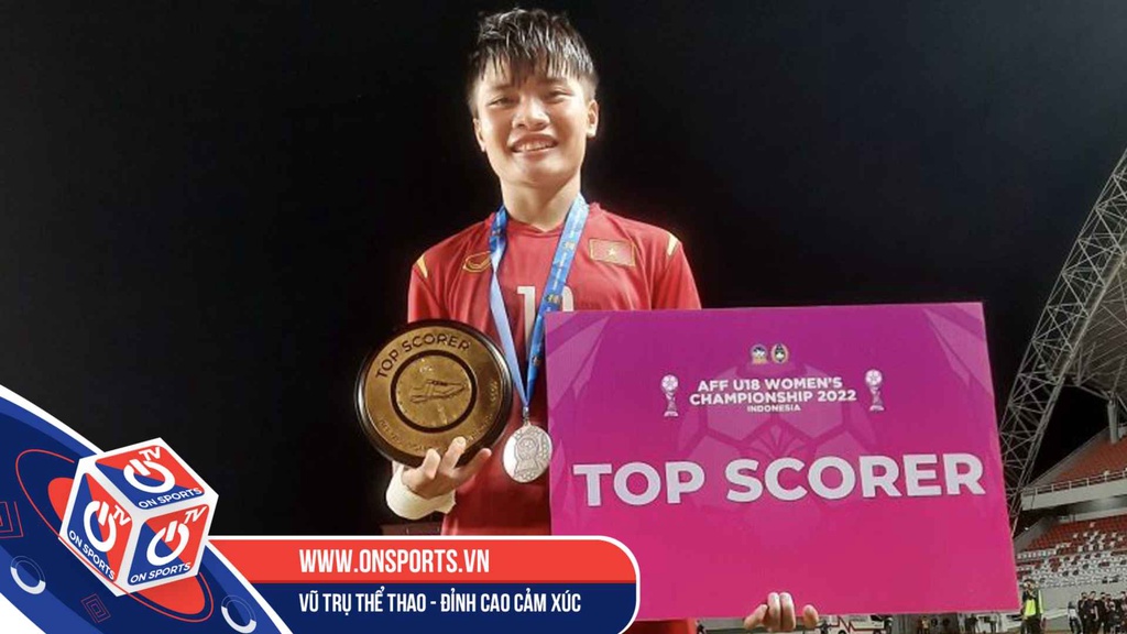 Ngôi sao U18 nữ Việt Nam giành danh hiệu Vua phá lưới