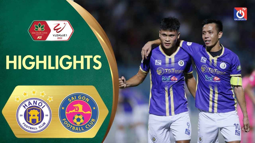 Highlights Hà Nội FC - Sài Gòn vòng 8 V.League