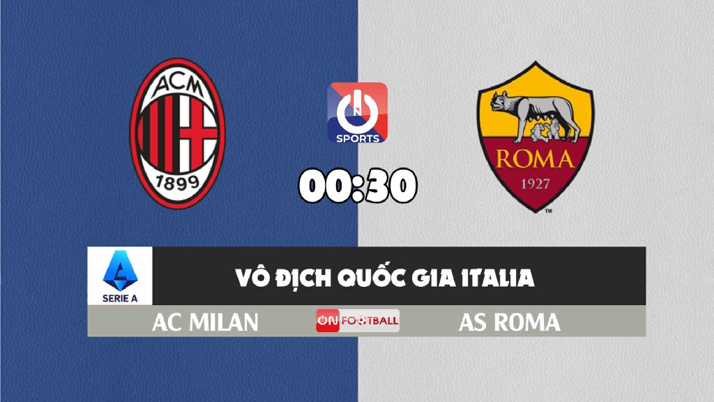 Nhận định, soi kèo trận AC Milan vs AS Roma, 00h30 ngày 07/1