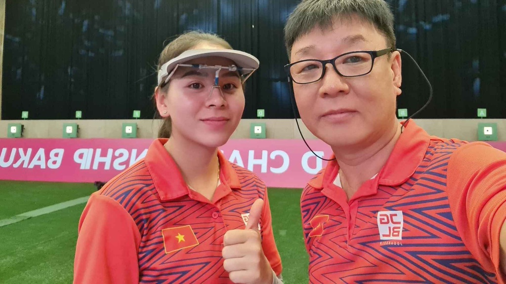 Học trò của cựu xạ thủ Hoàng Xuân Vinh giành vé dự Olympic 2024
