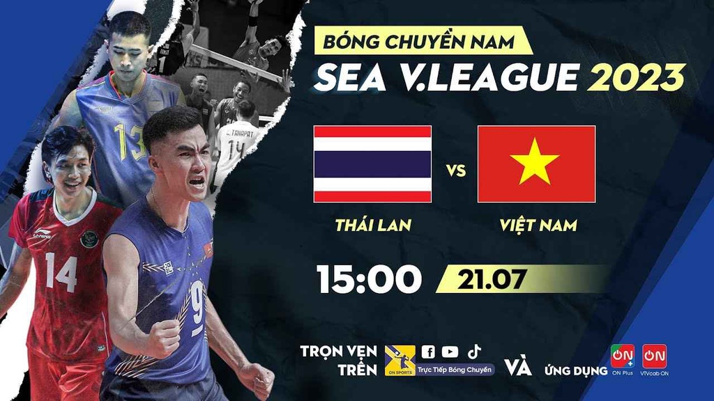 Link trực tiếp bóng chuyền Việt Nam vs Thái Lan, giải SEA V.League 2023