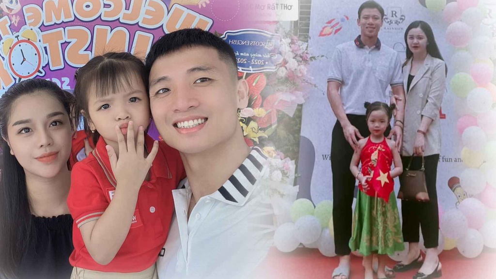 Tan chảy với loạt khoảnh khắc các "ông bố" của ĐT Việt Nam đưa con đi khai giảng