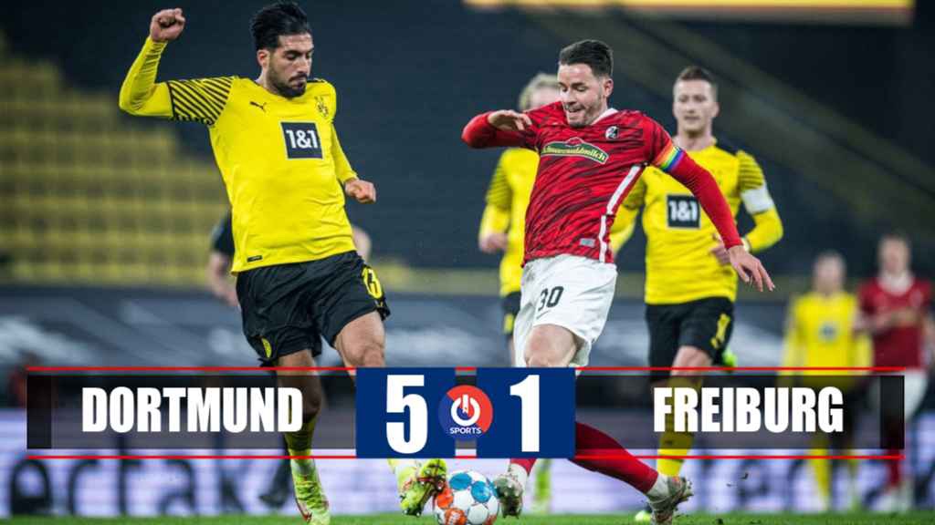 Video Highlight Dortmund vs Freiburg, Bundesliga hôm nay
