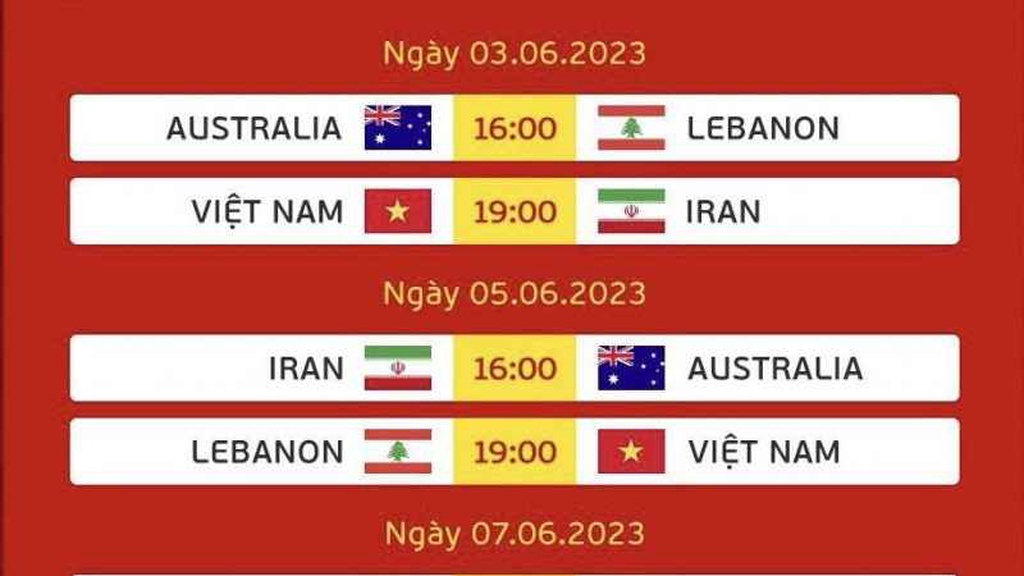 Lịch thi đấu của U20 nữ Việt Nam tại vòng loại thứ 2 giải U20 nữ châu Á 2024