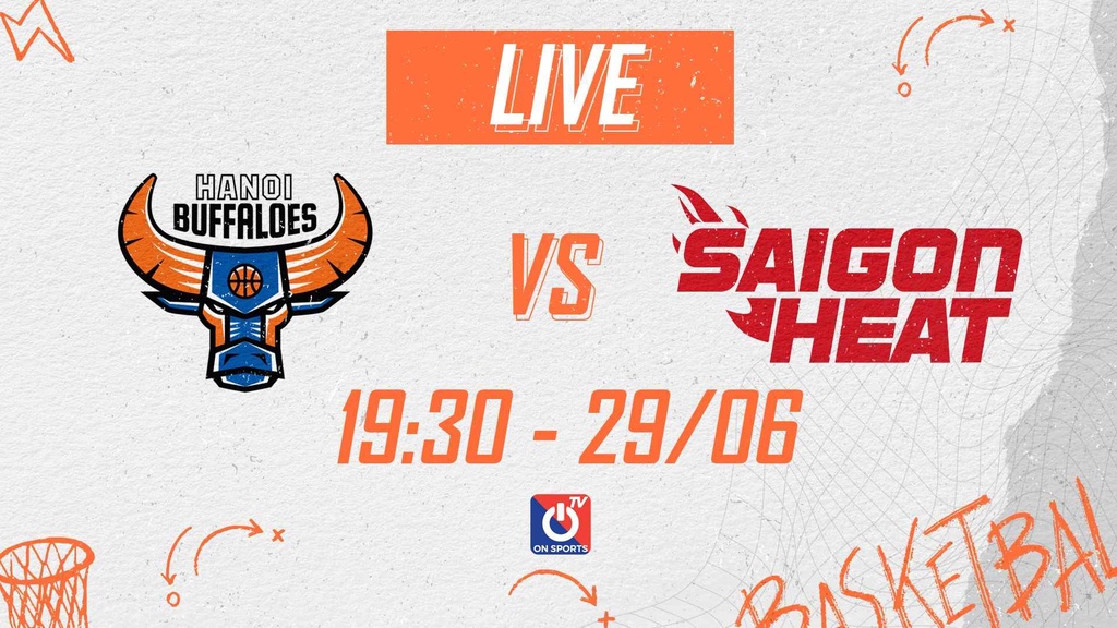 Link trực tiếp Hanoi Buffaloes vs Saigon Heat lúc 19h30 ngày 29/6, giải VBA 2022