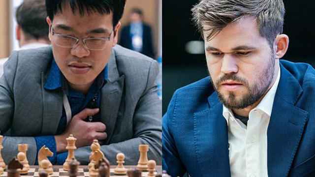 Lê Quang Liêm cầm hòa "Vua cờ" Carlsen ở Chessable Masters