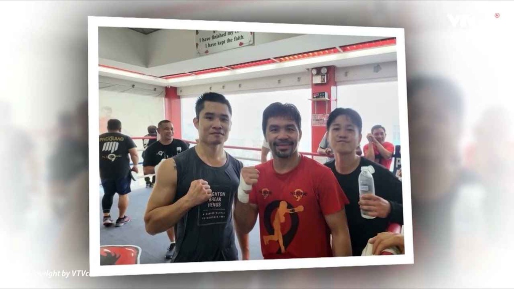 Đinh Hồng Quân tập luyện cùng huyền thoại Manny Pacquiao