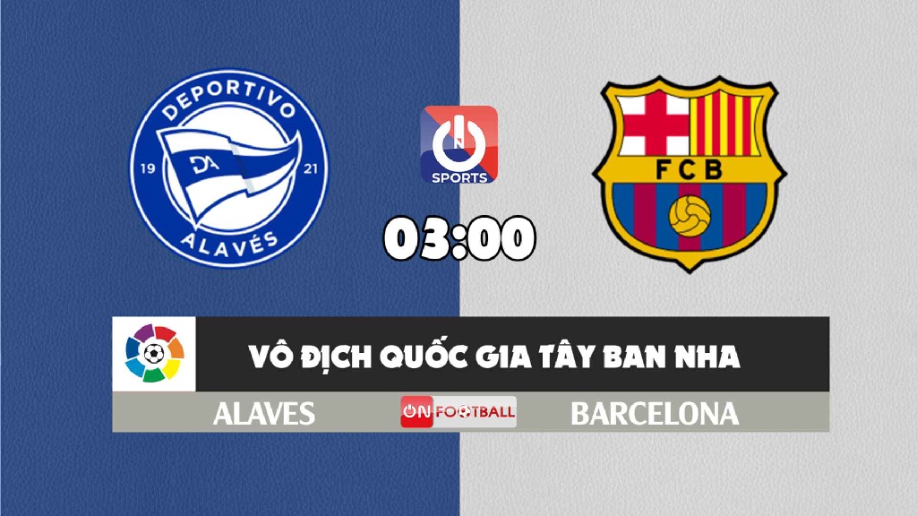 Nhận định, soi kèo trận Alaves vs Barcelona, 03h00 ngày 24/1