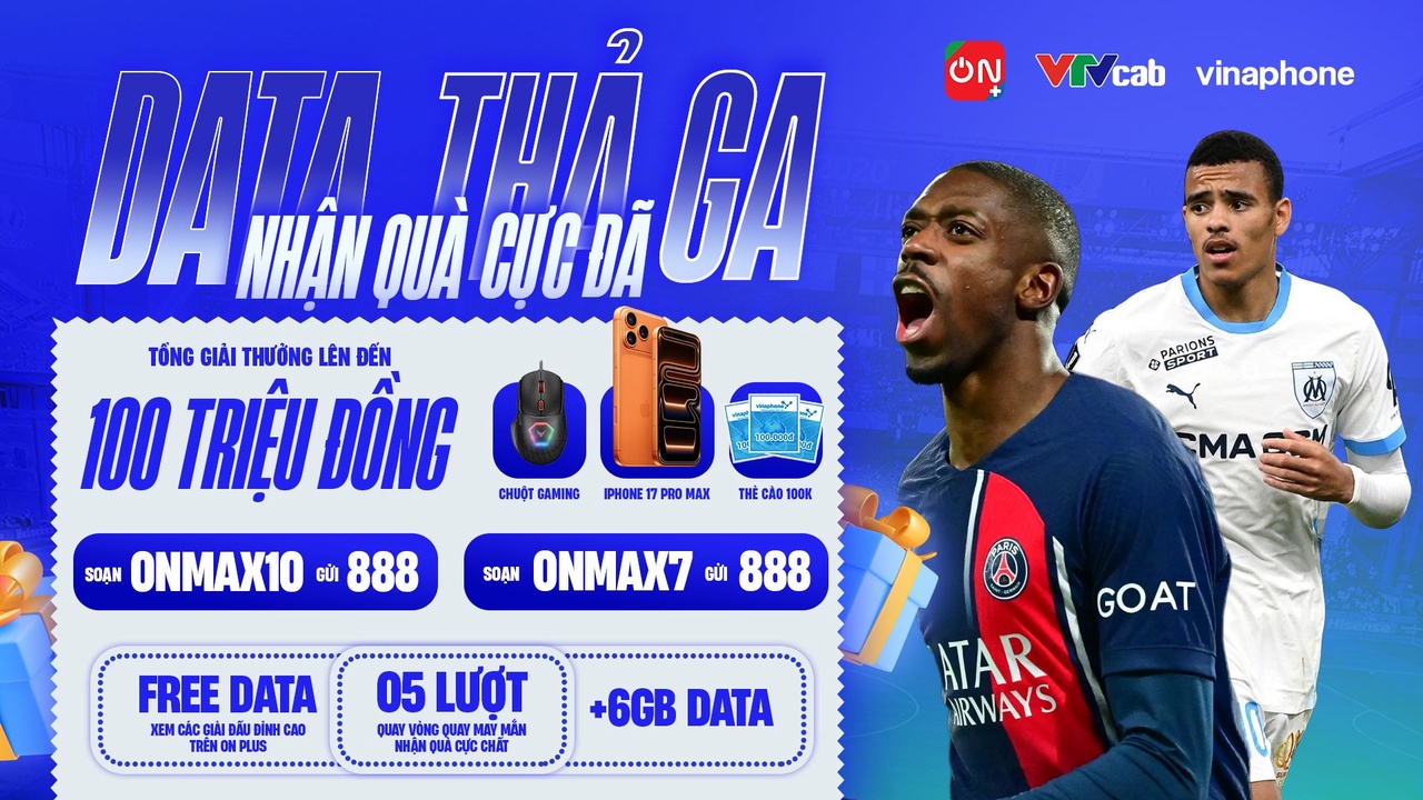 Data Thả Ga - Thể Thao Trọn Vẹn
