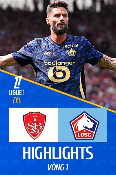 Brest - Lille | Vòng 1 | Ligue 1 2025/26