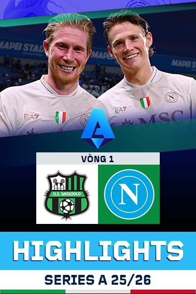 Sassuolo - Napoli | Vòng 1 | Serie A 25/26
