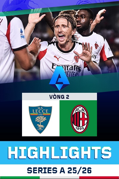 Lecce - AC Milan | Vòng 2 | Serie A 25/26