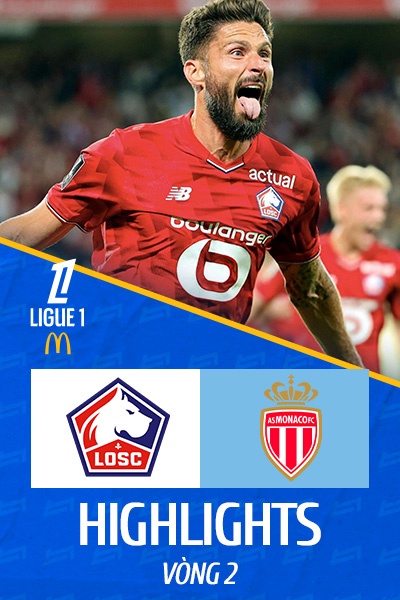 Lille - Monaco | Vòng 2 | Ligue 1 25/26