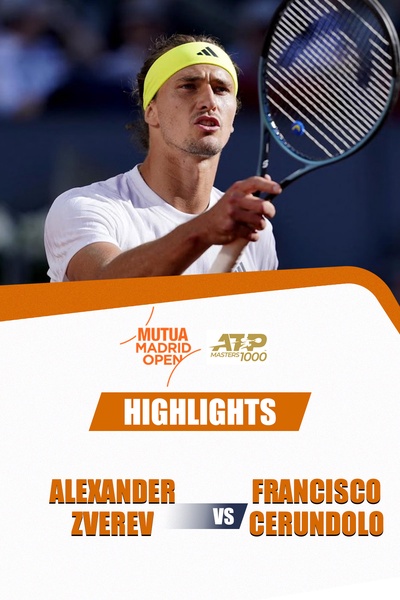 Alexander Zverev vs. Francisco Cerundolo