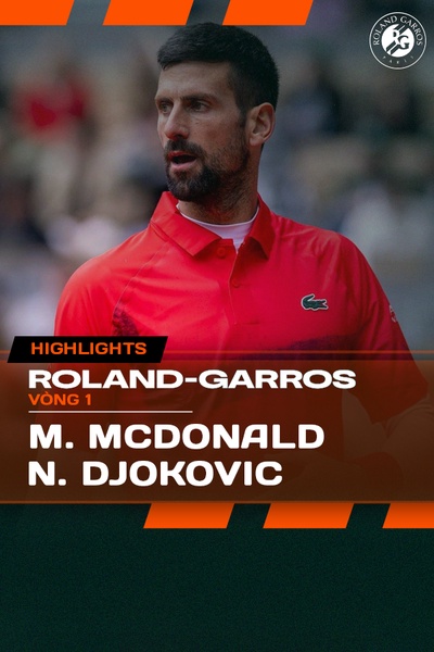 Mackenzie McDonald vs. Novak Djokovic