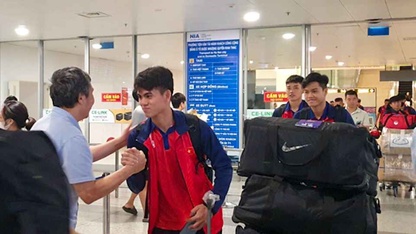 ĐT Olympic Việt Nam trở về nước, kết thúc hành trình tại ASIAD 19
