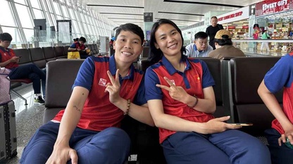 ĐT nữ Việt Nam khởi hành tới Trung Quốc, tham dự ASIAD 19