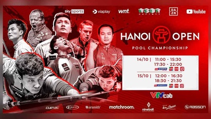VTVcab trực tiếp giải vô địch billiards 9 bi Hà Nội mở rộng
