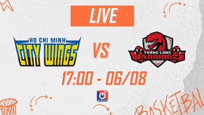 Link trực tiếp Ho Chi Minh City Wings vs Thang Long Warriors lúc 17h ngày 6/8, giải VBA 2022