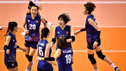 ĐT bóng chuyền nữ Việt Nam giành chiến thắng lịch sử trước đội tuyển Hàn Quốc